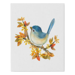 Impressão de Canvas azul de aves selvagens