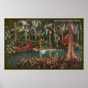 Impressão de Canvas Cypress Gardens Florida