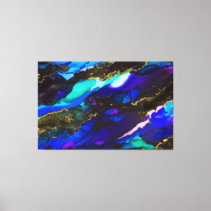 Impressão de Canvas de 3 painéis com tinta alcoóli