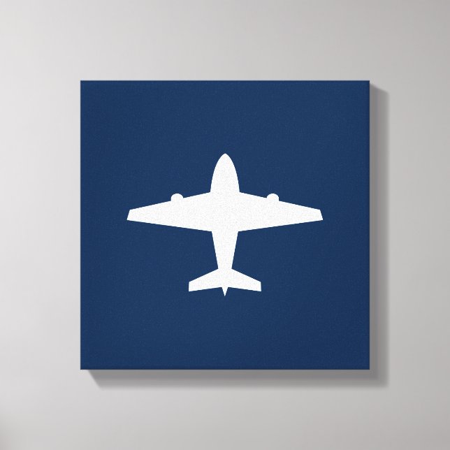 Impressão de Canvas de Arte de Avião (Frente)