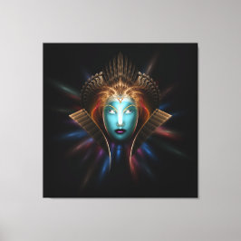 Impressão de Canvas de Arte Fractal da Rainha Ridd