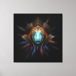 Impressão de Canvas de Arte Fractal da Rainha Ridd