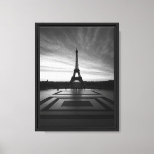Impressão de Canvas de Arte Monocromática da Torre