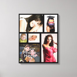 Impressão de Canvas de Colagem de Fotos Personaliz