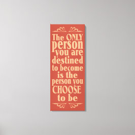 Impressão de canvas de ESCOLHA Motivacional