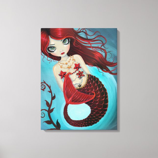 Impressão de Canvas de Mermaid Ruby (Frente)