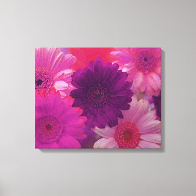 Impressão de Canvas de Muro de Fotografias de Flor (Frente)