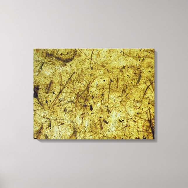 Impressão de Canvas de Papel Banana Amarelo (Frente)