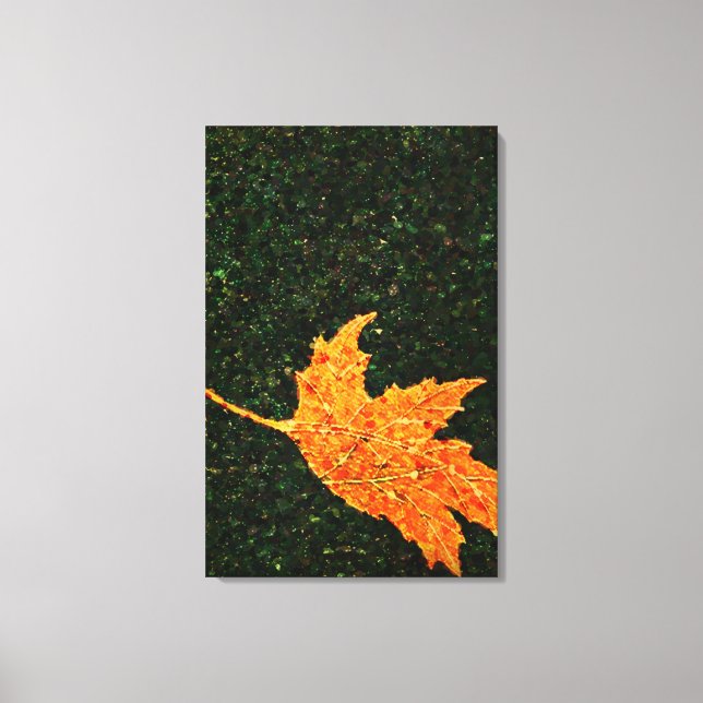Impressão de Canvas de pintura de óleo de folha de (Frente)