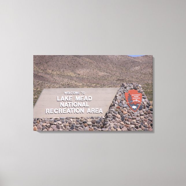 Impressão de Canvas de Sinal de Área Recreacional  (Frente)