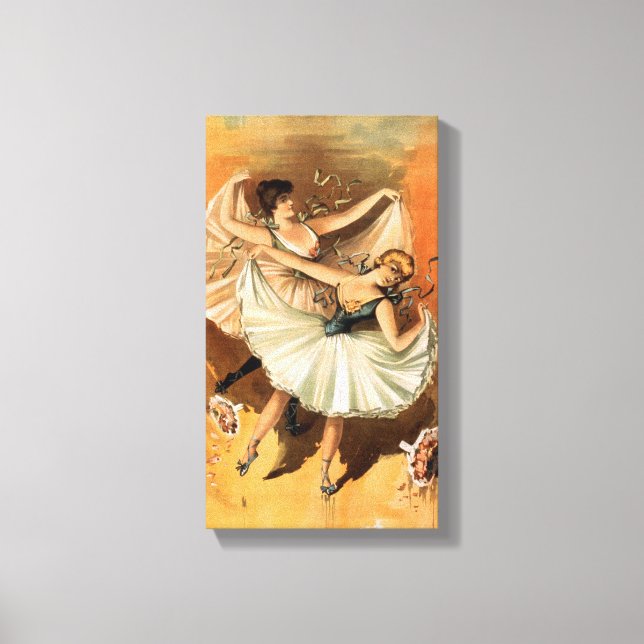 impressão de canvas "Duas Ballerinas" (Frente)