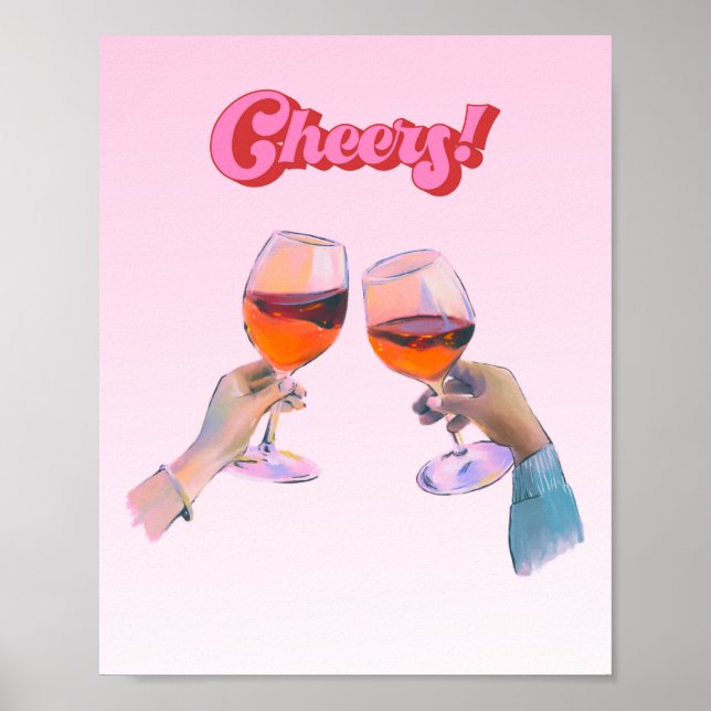 Impressão de Carrinho de bar, Impressão de Cheers, (Frente)