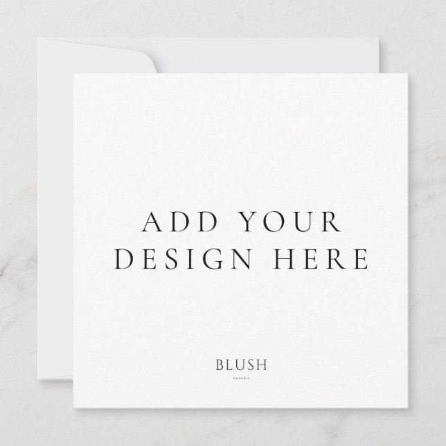 Impressão de Cartão de Convite Quadrado (Frente)