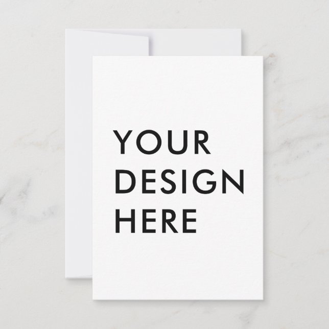 Impressão de Cartão de Resposta Vertical Personali (Frente)