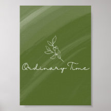 Impressão de Cartão Litúrgico de Tempo Ordinário