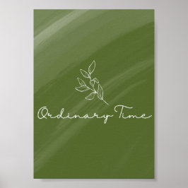 Impressão de Cartão Litúrgico de Tempo Ordinário