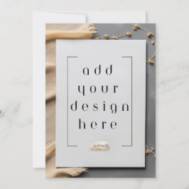 Impressão de cartão plano 5 x 7"