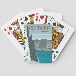Impressão de Cartas de Baralho do Lago Tahoe