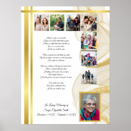 Impressão de Cartaz de Serviço Memorial de Funeral