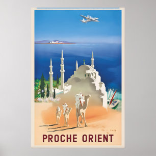 Impressão de Cartaz de Viagem Vintage do Oriente P