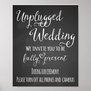 Impressão de casamento sem dispositivos chalkboard