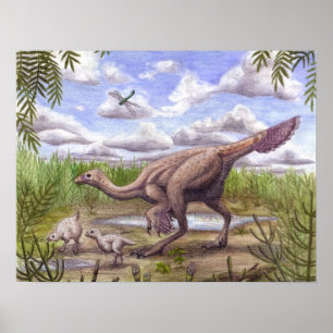 Impressão de Caudipteryx