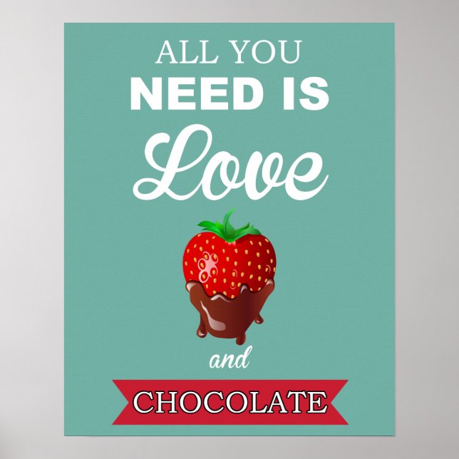 Impressão de chocolate ou poster (Frente)