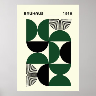 Impressão de Círculos Geométricos Bauhaus 1919, de