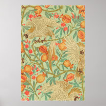 Impressão de Cockatoo e Pomegranato