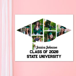 Impressão de Colagem de Fotos de Graduação Moderna
