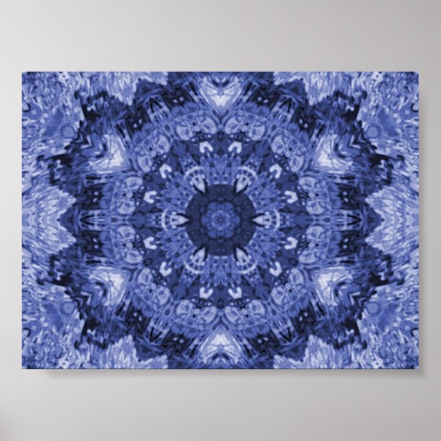 impressão de colcha azul (Frente)
