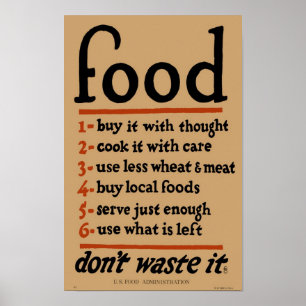 Impressão de COMIDA de Poster de de Vintage - Era 