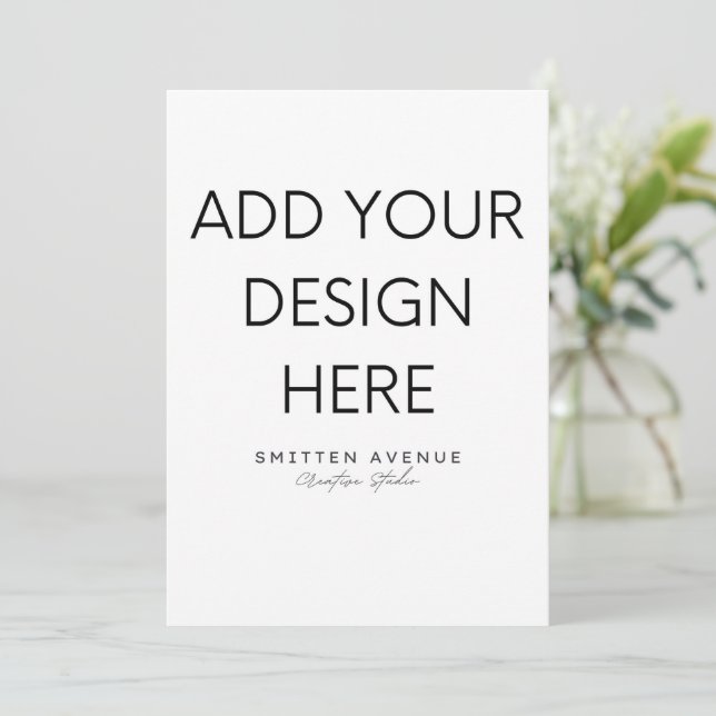 Impressão de convite 13x18 cm (Em pé/Frente)