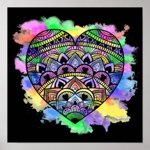 Impressão de Cor de Água com Multicoloração do