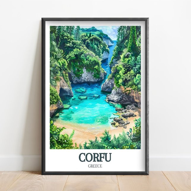Impressão de Corfu - Cartaz de Corfu - Arte de Par (Criador carregado)