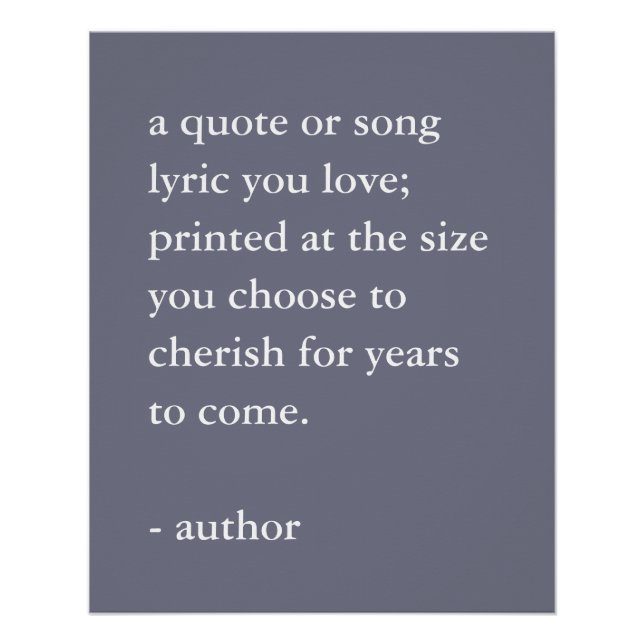 Impressão de Cotação Personalizada de Plum Desvane (Frente)