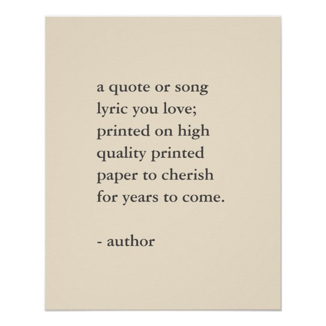 Impressão de cotação personalizada neutra (Frente)