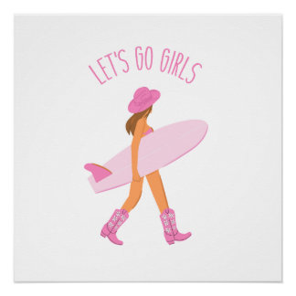 Impressão de Cowgirl Surfista