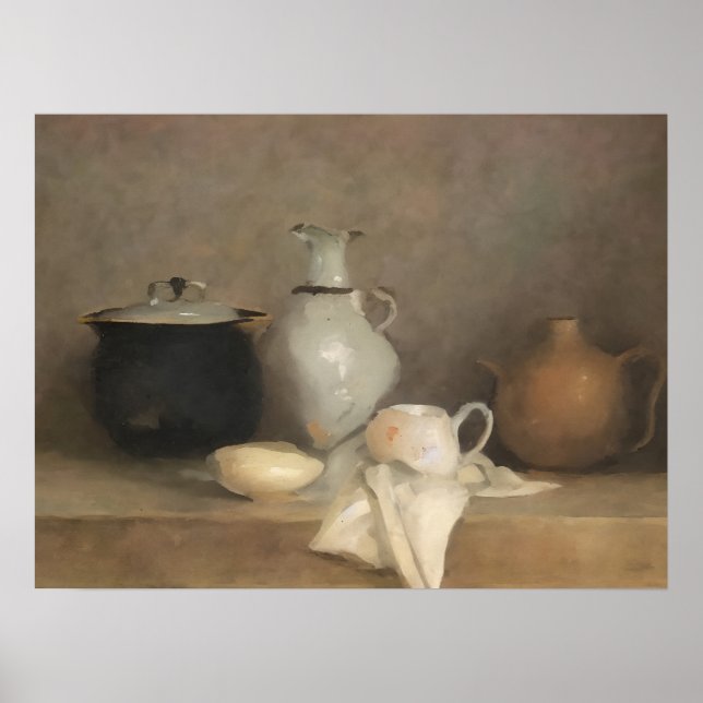 Impressão de cozinha de fazenda - pintura permanen (Frente)