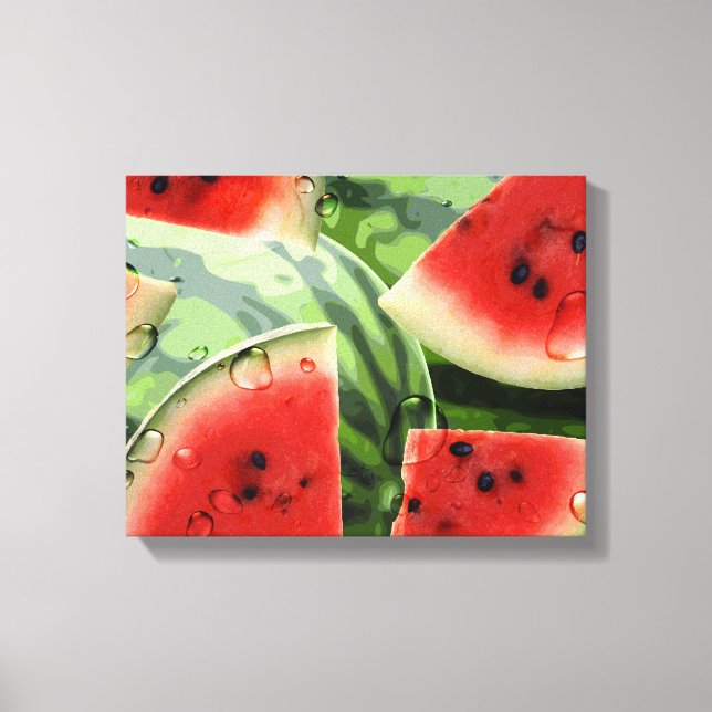 Impressão de Cozinha de Melancia fresca (Frente)