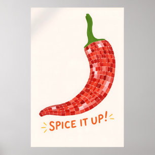 Impressão de Cozinha Pimenta, Arte de Parede de Co