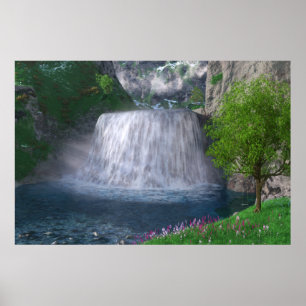 Impressão de Cwm Waterfall