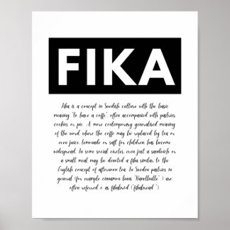 Impressão de definição Fika, Arte de Parede Imprim
