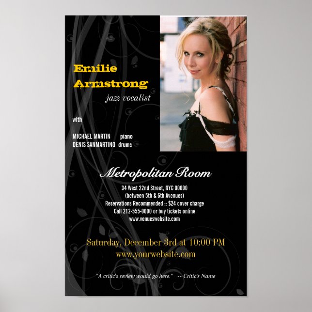 Impressão de Desempenho de Cabaret (Frente)