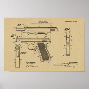 Impressão de Desenho Automático de Arte de Arma