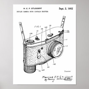 impressão de Desenho de Arte Patente da Câmara Ref