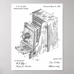 impressão de Desenho de Arte Patente da Câmera 188