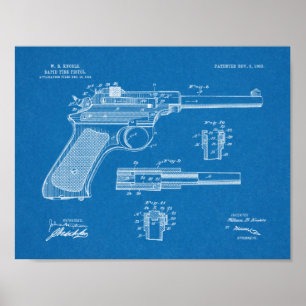 impressão de Desenho de Arte Patente de Armas de F