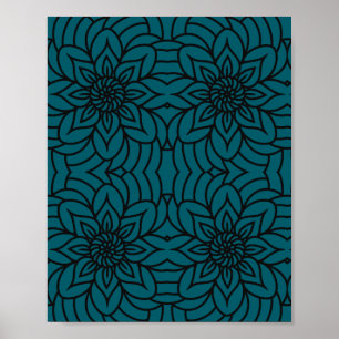 Impressão de Design Mandala, Papel de Poster de Va