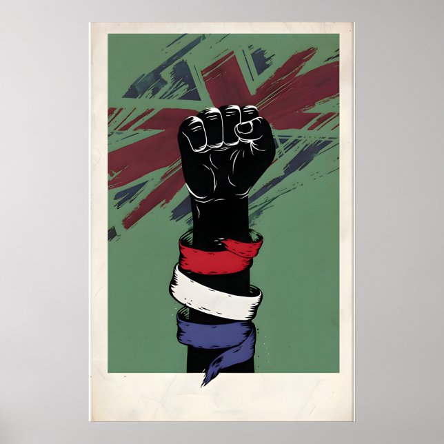 Impressão de design original inspirado no British  (Frente)